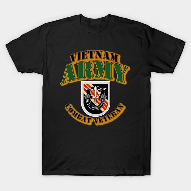 5th SFG  Flash - Vietnam - Combat Vet T-Shirt by twix123844